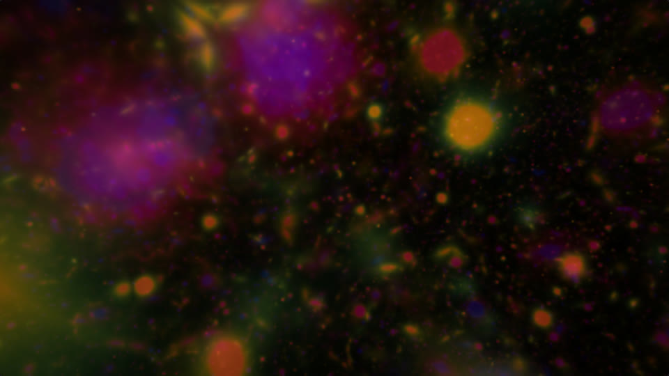 Fractal flight scene